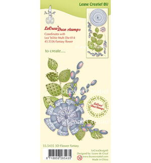 Clear Stamps - Leane Creatief - Flower fantasy - 55.5435