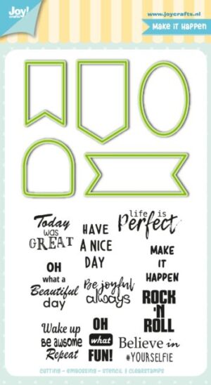 Clear Stamps - Joy! Crafts - Make It Happen - 6004/0037