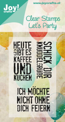 Clear Stamps - Joy! Crafts - Let's Party - 6410/0358