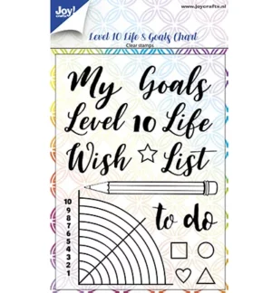 Clear Stamps - Joy! Crafts - Level 10 Life & Goals Chart - 6410/0518