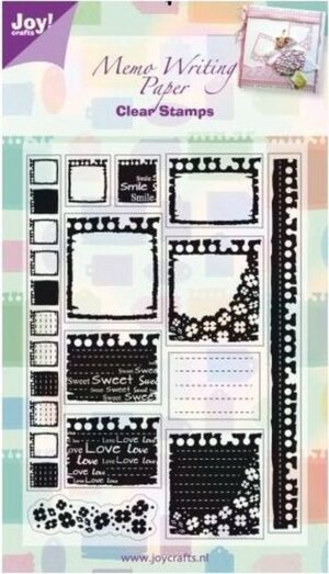 Clear Stamps - Joy! Crafts - Memo Writing Paper - 6410/0037