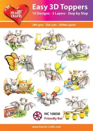 Easy 3D Toppers - Friendly Bat - HC10858