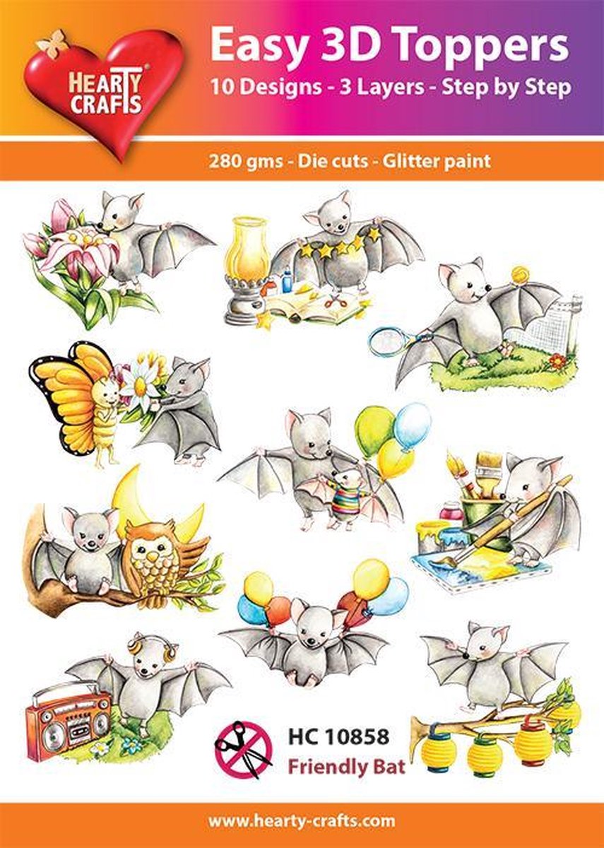 Easy 3D Toppers - Friendly Bat - HC10858