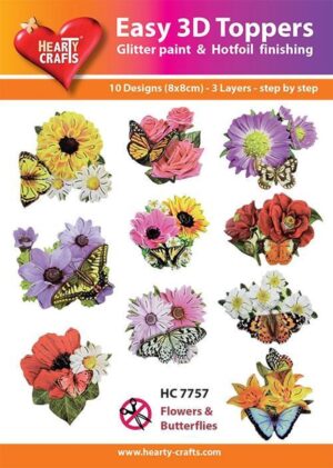 Easy 3D Toppers - Flowers & Butterflies - HC7757