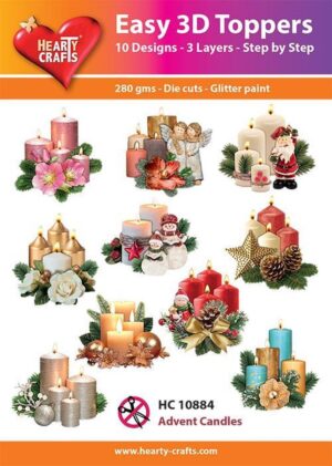 Easy 3D Toppers - Advent Candles - HC10884