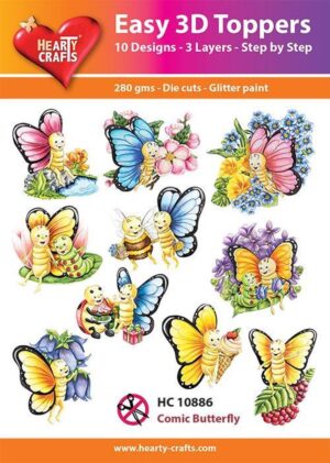 Easy 3D Toppers - Comic Butterfly - HC10886