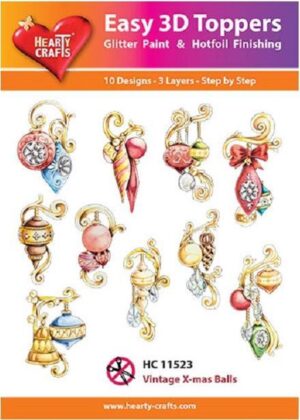 Easy 3D Toppers - Vintage X-mas Balls - HC11523