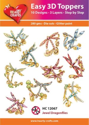 Easy 3D Toppers - Jewel Dragonflies - HC12067