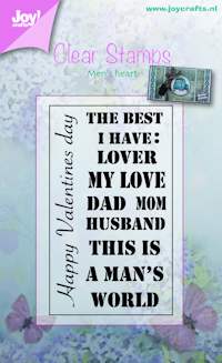Clear Stamps - Joy! Crafts - Men's Heart - 6410/0374