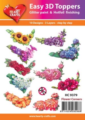 Easy 3D Toppers - Flower Corners - HC9379