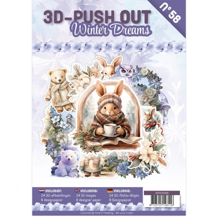 3D Push-Out Book 58 Winter dreams - Afbeelding 3