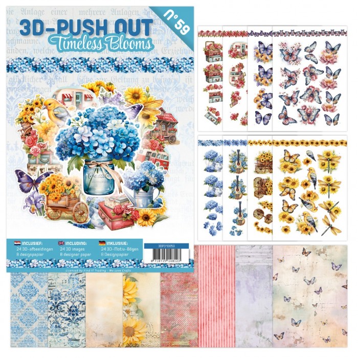 3D Push-Out Book 59 Timeless blooms
