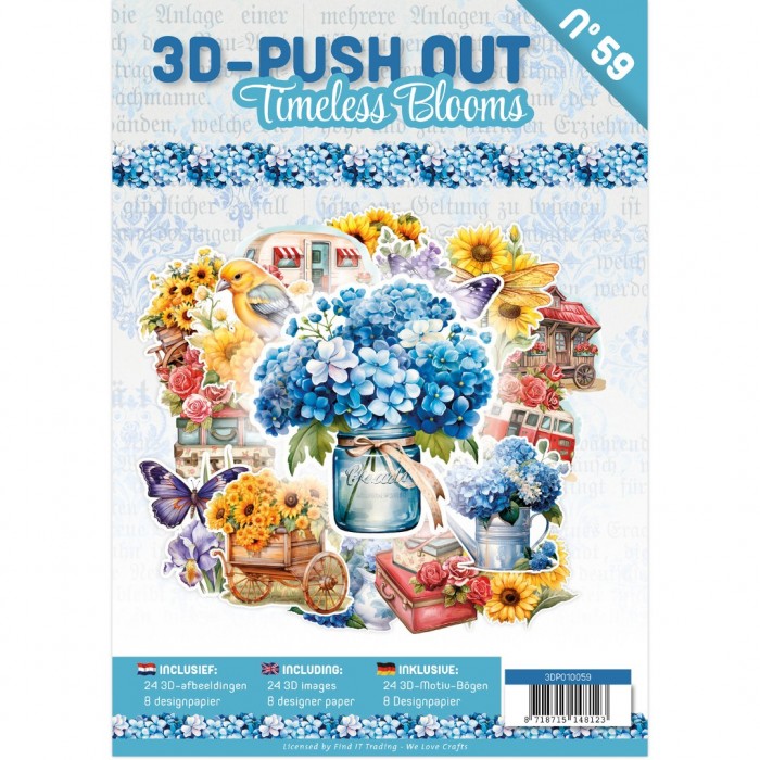 3D Push-Out Book 59 Timeless blooms - Afbeelding 2