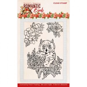 Clear Stamps - Berrie's Beauties - Romantic Birds: Owl - BBCS10008