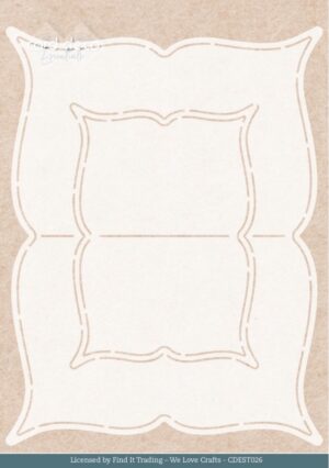 Card Deco Essentials Stencil - Rose Decorations Label (19,5 x 14,8 cm) - CDEST026