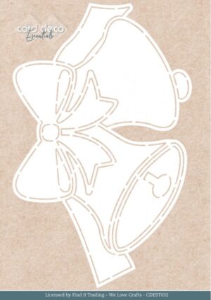 Card Deco Essentials Stencil - Ruby Christmas Bells (21 x 13,2 cm) - CDEST032