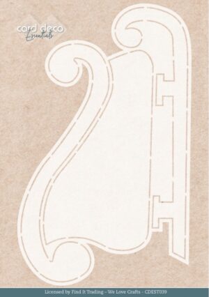 Card Deco Essentials Stencil - Nostalgic Sleigh (21 x 13 cm) - CDEST039