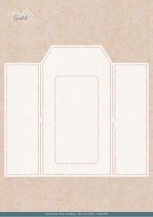 Card Deco Essentials Stencil - Frosted Gold Label (19,8 x 18 cm) - CDEST040