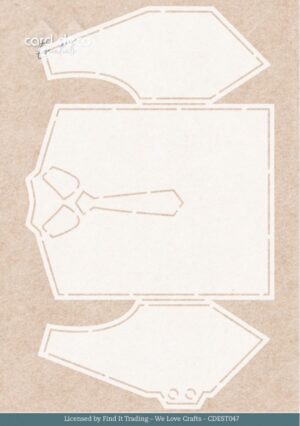 Card Deco Essentials Stencil - We Are Men Suit (21 x 13 cm) - CDEST047