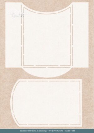 Card Deco Essentials Stencil - Mystic Winter Pocket (13,1 x 11,9 cm) - CDEST048