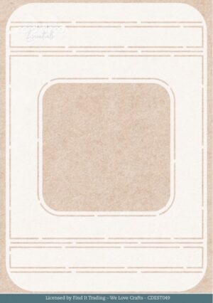 Card Deco Essentials Stencil - Mystic Winter Window (20 x 14 cm) - CDEST049