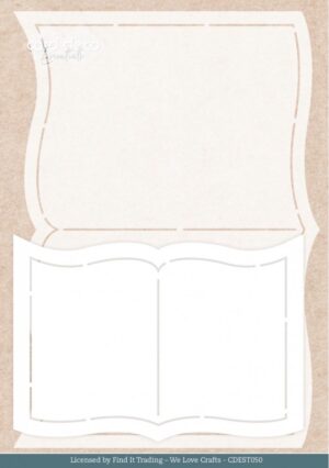 Card Deco Essentials Stencil - Hygge Harmony Book (21 x 14,8 cm - 14 x 10 cm) - CDEST050
