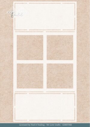 Card Deco Essentials Stencil - Farm Window (21 x 11 cm) - CDEST060