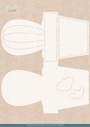 Card Deco Essentials Stencil - Plant Paradise Card (24,4 x 21 cm)