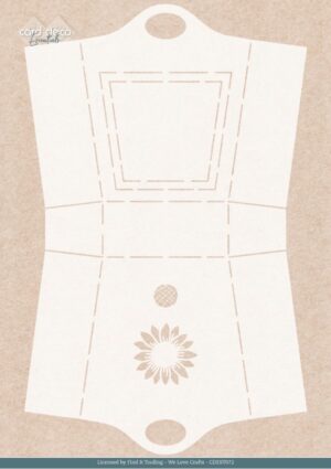 Card Deco Essentials Stencil - Blooming Sunflower (18,5 x 29,5 cm) - CDEST072