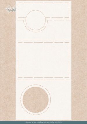 Card Deco Essentials Stencil - Pastel Purple Card (29,7 x 14 cm) - CDEST078
