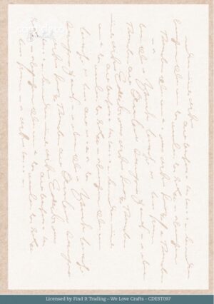 Card Deco Essentials Stencil Winter Bunnies - Winter Script (14,8 x 21 cm)