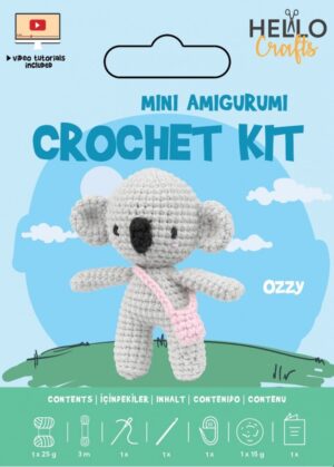 The Knitty Critters Mini Amigurumi Haakpakket - Ozzy