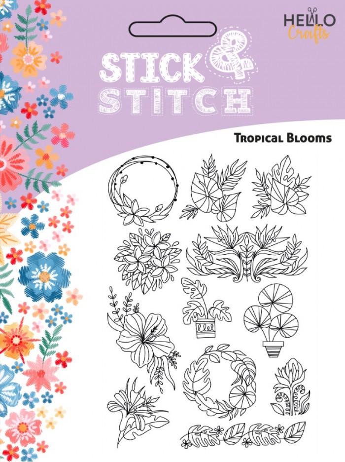 Stick and Stitch - Tropical Blooms