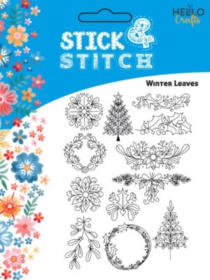 Stick and Stitch - Winter Leaves