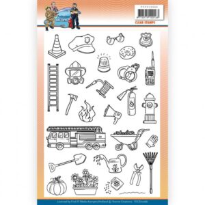 Clear Stamps - Yvonne Creations - Big Guys Professions - YCCS10066