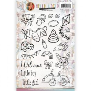 Clear Stamps - Yvonne Creations - Hello World - YCCS10069