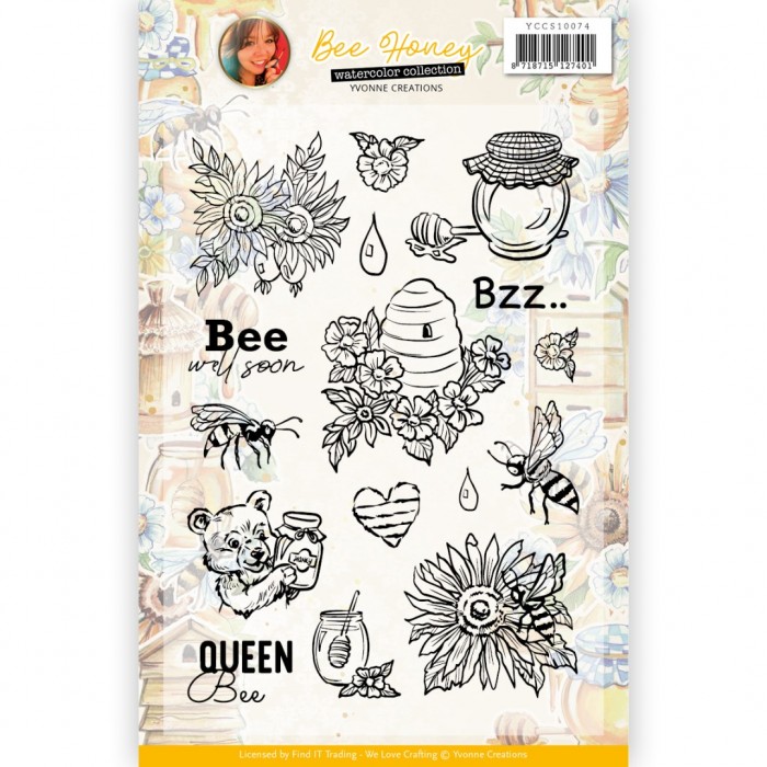 Clear Stamps - Yvonne Creations - Bee Honey - YCCS10074