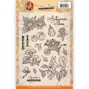 Clear Stamps - Yvonne Creations - Awesome Autumn: Happy Fall - YCCS10076