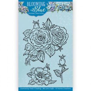Clear Stamps - Yvonne Creations - Blooming Blue: Rosehip - YCCS10081
