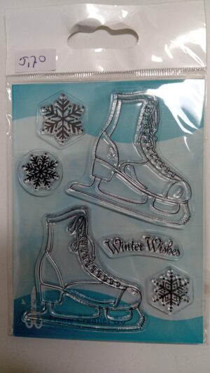 Clear Stamps - Leane Creatief - Figure Skates - 55.3998