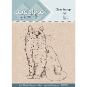 Clear Stamps - Card Deco Essentials - Cat - CDECS119