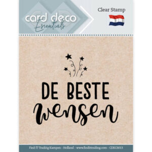 Clear Stamps - Card Deco Essentials - De Beste Wensen - CDECS013