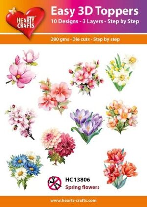 Easy 3D Toppers - Spring flowers - HC13806