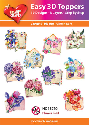 Easy 3D Toppers - Flower mail - HC13070