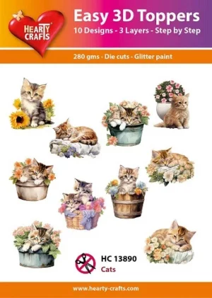 Easy 3D Toppers - Cats - HC13890
