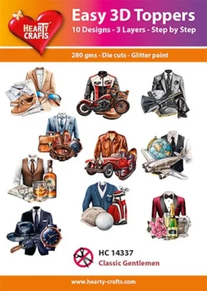 Easy 3D Toppers - Classic Gentlemen - HC14337