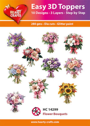 Easy 3D Toppers - Flower Bouquets - HC14299