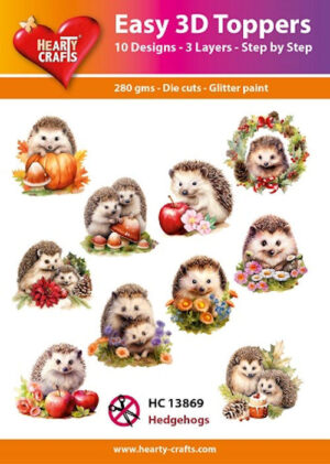 Easy 3D Toppers - Hedgehogs - HC13869