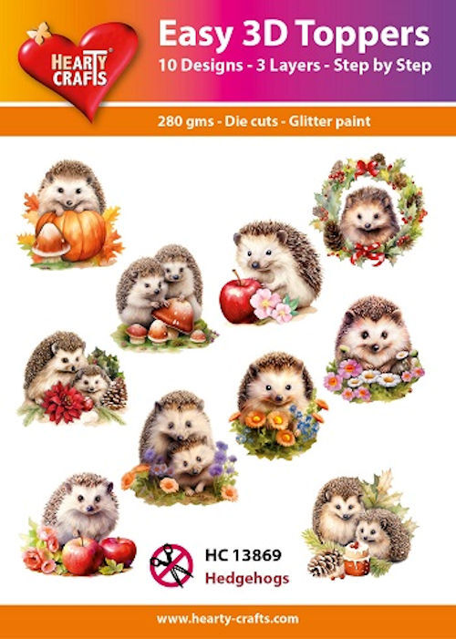 Easy 3D Toppers - Hedgehogs - HC13869