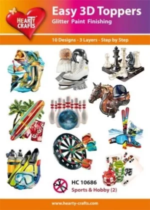 Easy 3D Toppers - Sports & Hobby (2) - HC10686